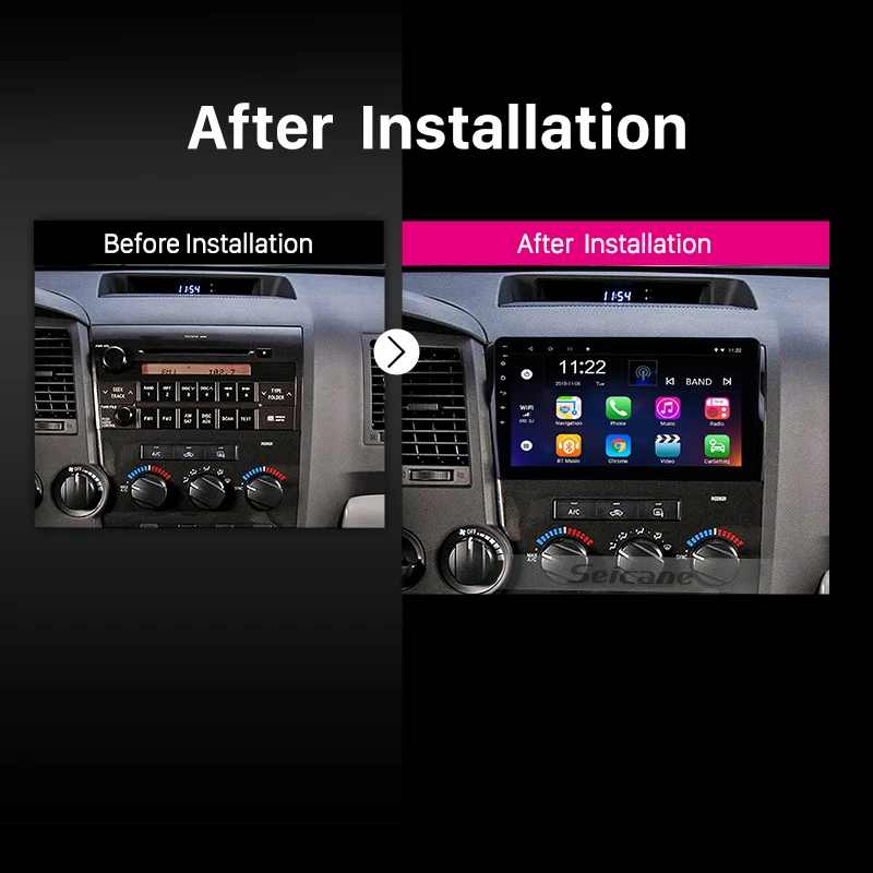 Seicane Android 9 0 10 1 &quotGPS-навигатор радио для 2006 2007-2015 TOYOTA Sequoia HD сенсорный экран