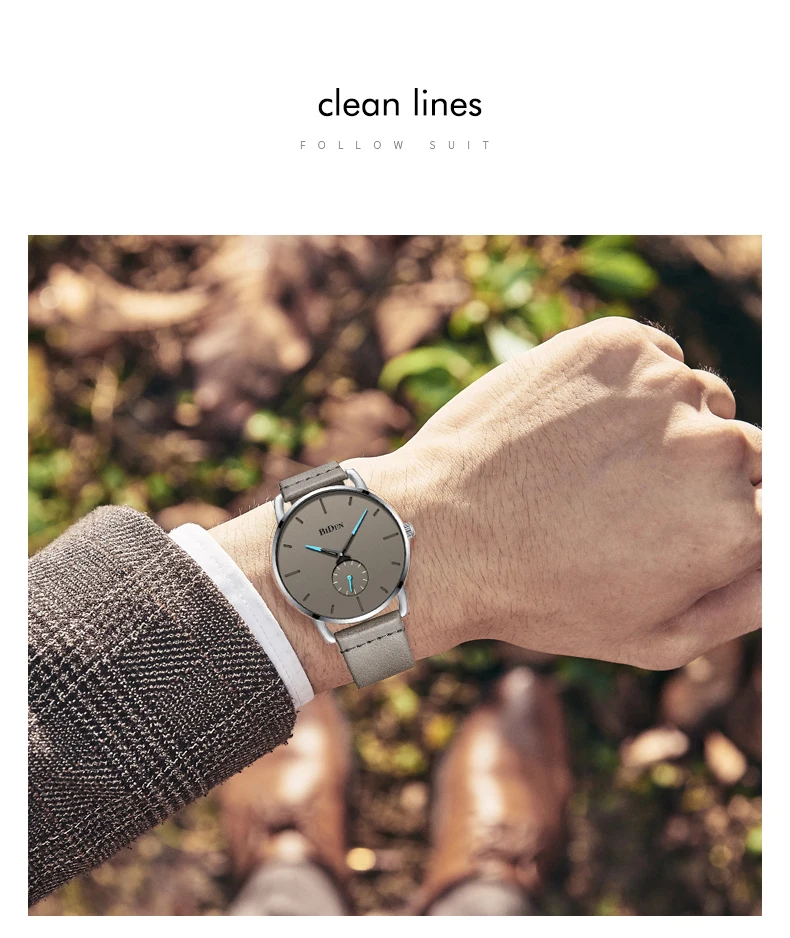 Reloj Hombre BIDEN Top Brand Luxury Men Watches Waterproof Ultra Thin Date Wrist Watch Male Mesh Strap Casual Quartz Clock