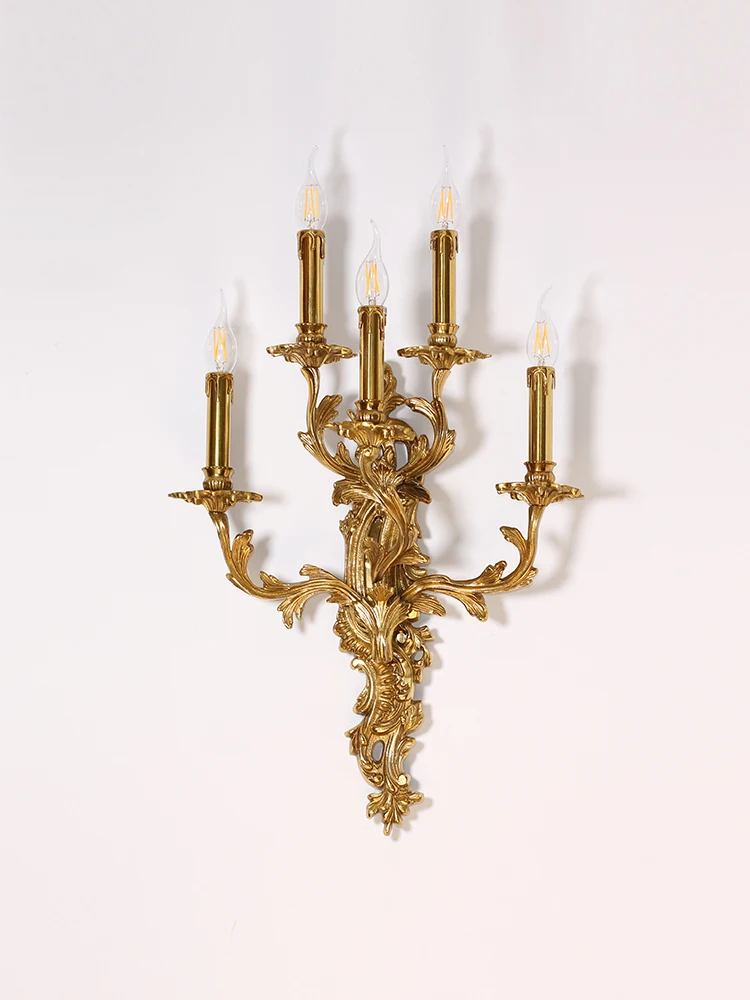 5 стрелок золотые светодиодные свечи настенные светильники Светильник ing Бар