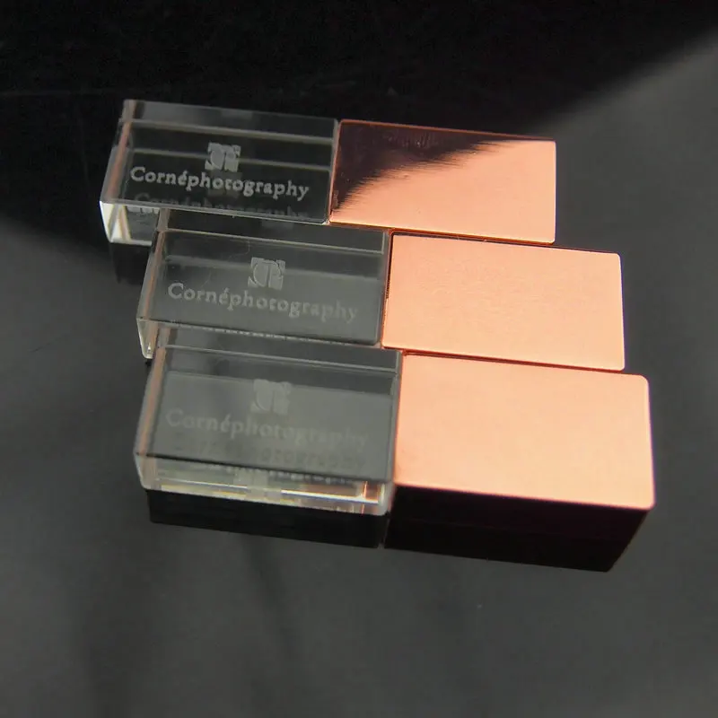 10 шт./лот USB 2 0 Хрустальный Usb флэш накопитель 3D логотип модный Флешка Clef свадебный