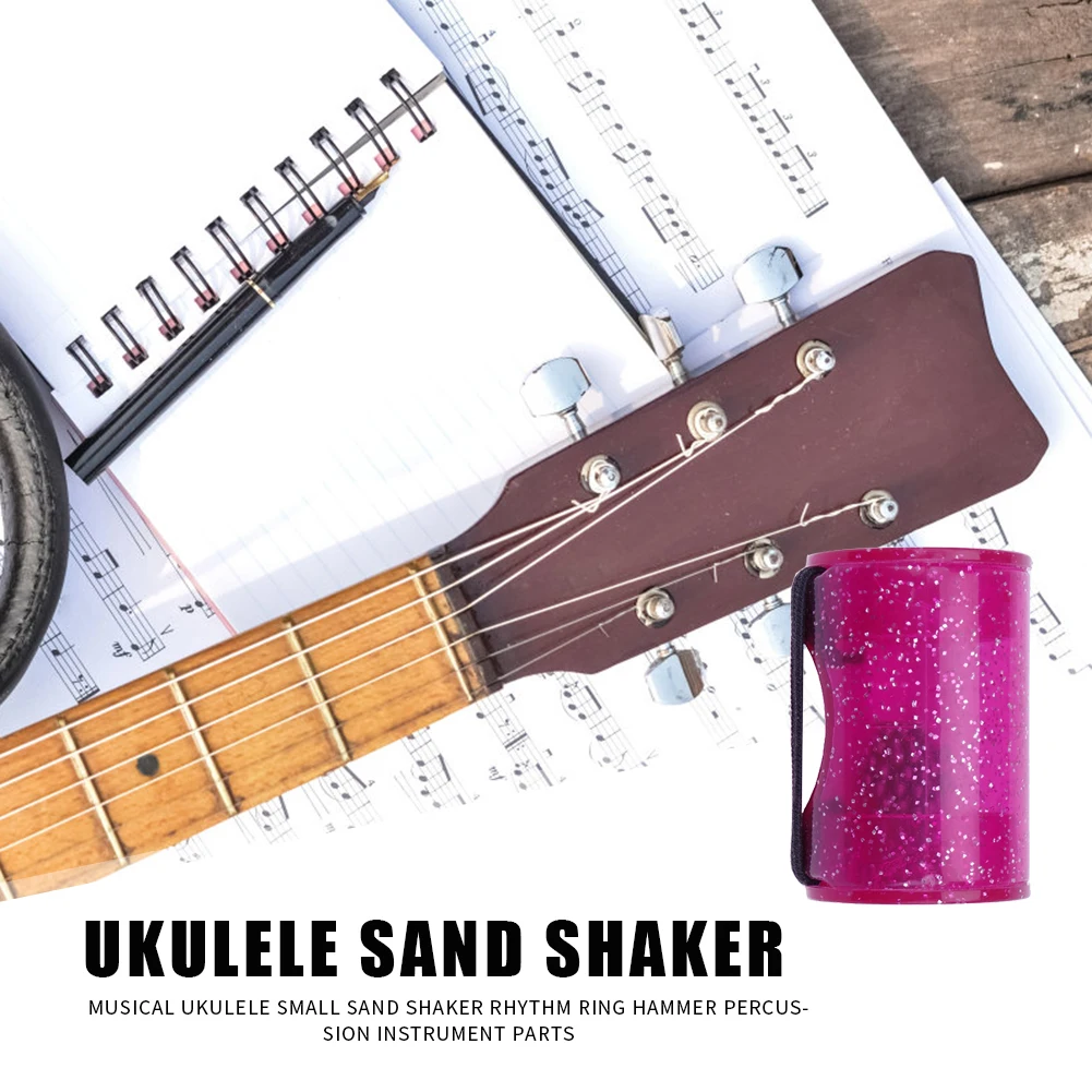 Fluorescent Glitter Finger Hammer Sand Shaker Acoustic Guitars Ukulele Rhythm Bell Maracas Instruments |