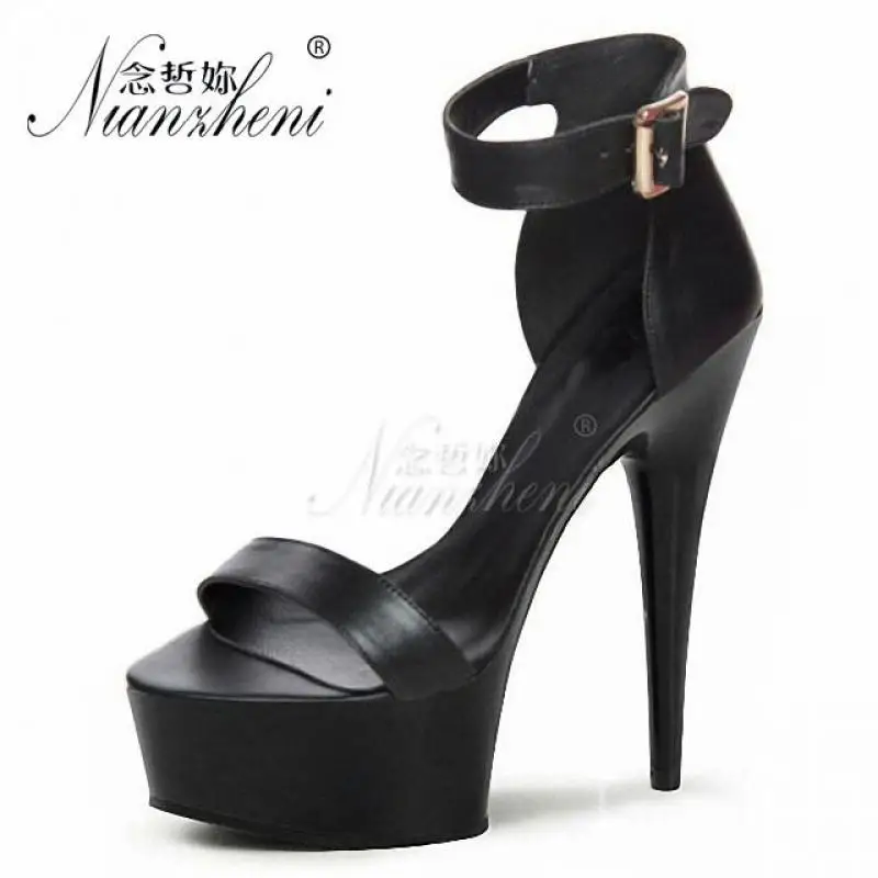 Модельные модельные вечерние туфли на высоком каблуке 15 см Большие размеры