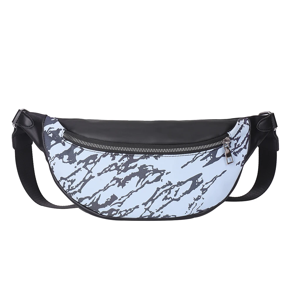 

Simple Women Men PU Shoulder Bag Street Crossbody Chest Pack Portable Belt Pouch Youth Ladies Simple Versatile Bag