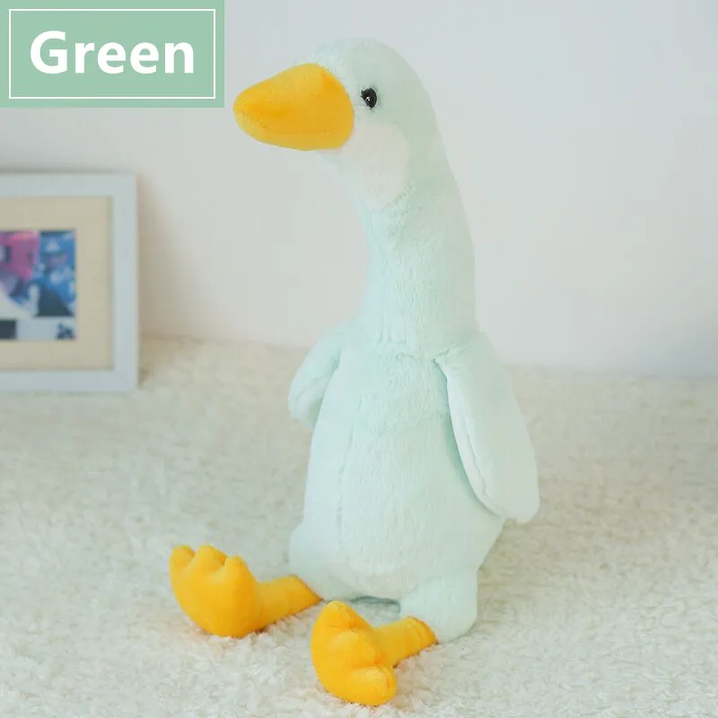 

50cm Lovely Plush Toys Yellow Green Swan Stuffed Soft Kawaii Animal Pillow Dolls Gift for Friend Birthday Christmas Present