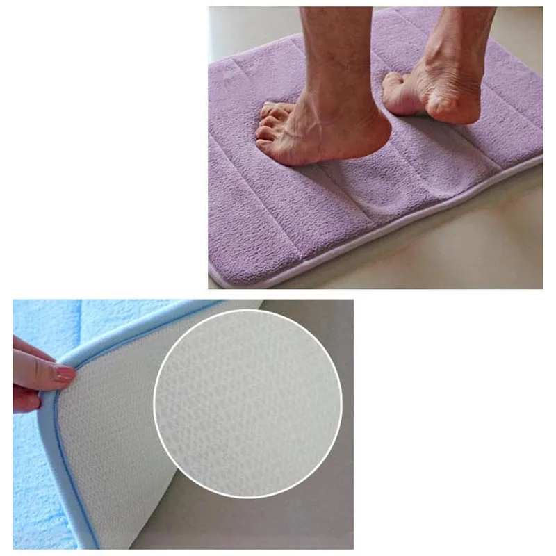 Нескользящий коврик для ванной комнаты домашние мягкие U-образные впитывающие