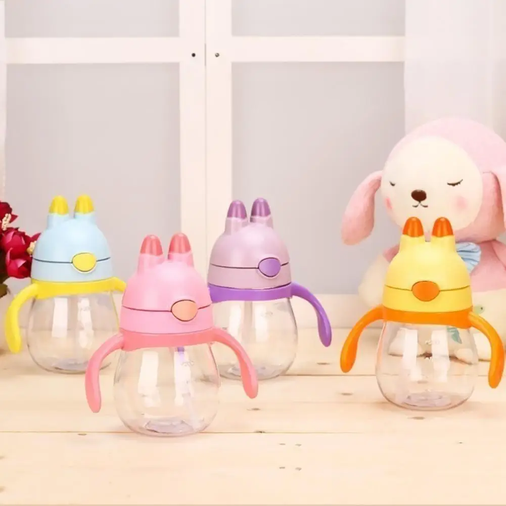 200 мл милый кролик Кормление питьевой воды ручной трубочки бутылка для обучения
