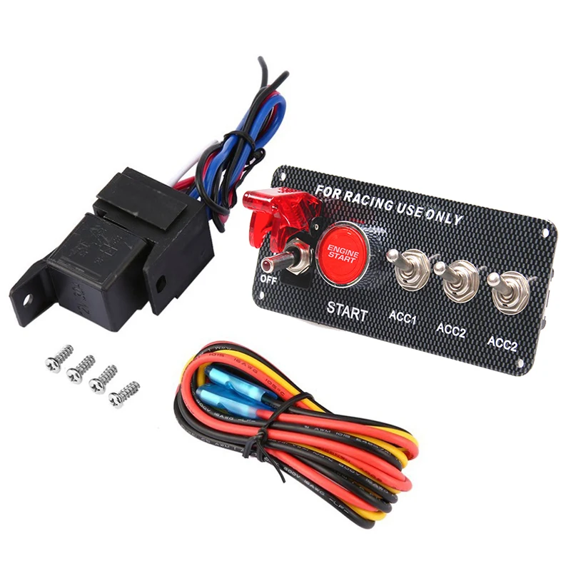 Высококачественная панель переключателя зажигания для гоночного автомобиля 12 В