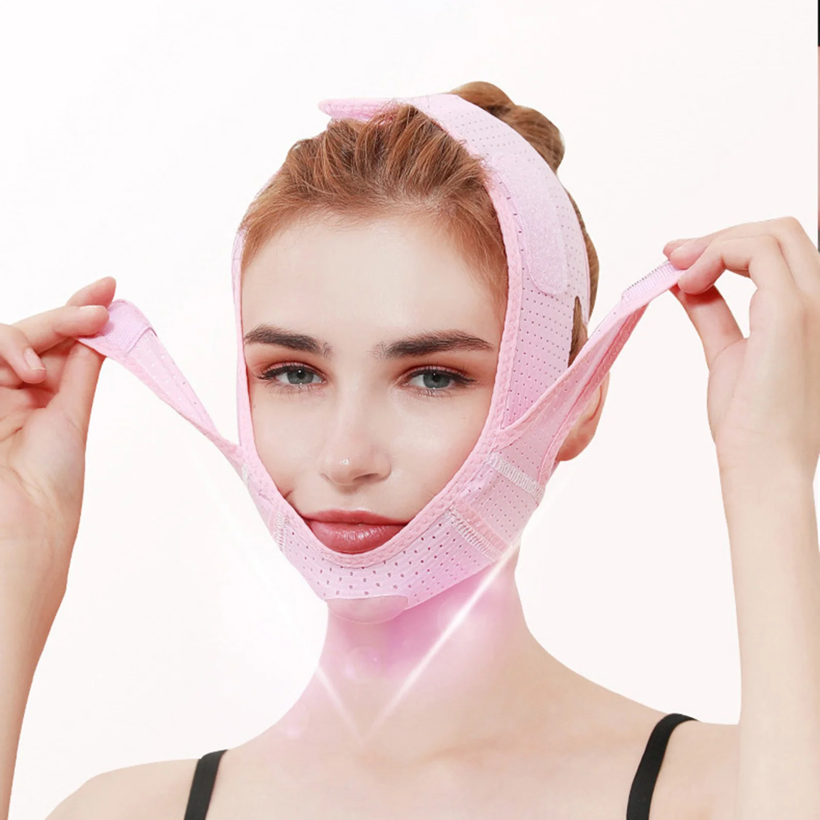 

Face Lift UP Breathable V Face Cheek Lift Up Band Face Thin Mask Reduce Double Chin V-Line Shaping Bandage Slimming Lift Up Band