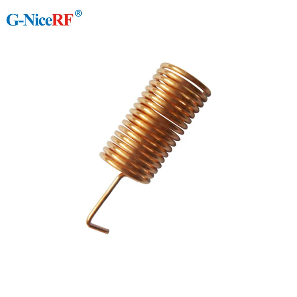 100pcs/lot SW433-TH10 433MHz Copper Spring Antenna for wireless RF module
