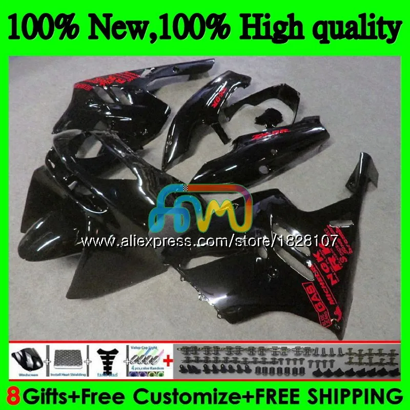 

Body For KAWASAKI ZX900 900 CC ZX Glossy black 900 9 R 19BS.27 9R 900CC ZX-9R ZX9R 94 95 96 97 1994 1995 1996 1997 Fairings kit