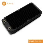 EKWB EK-CoolStream Classic PE 240 мм медный черный радиатор 273x120x45 мм (Д x Ш x В) G14, водяное охлаждение, теплоотвод