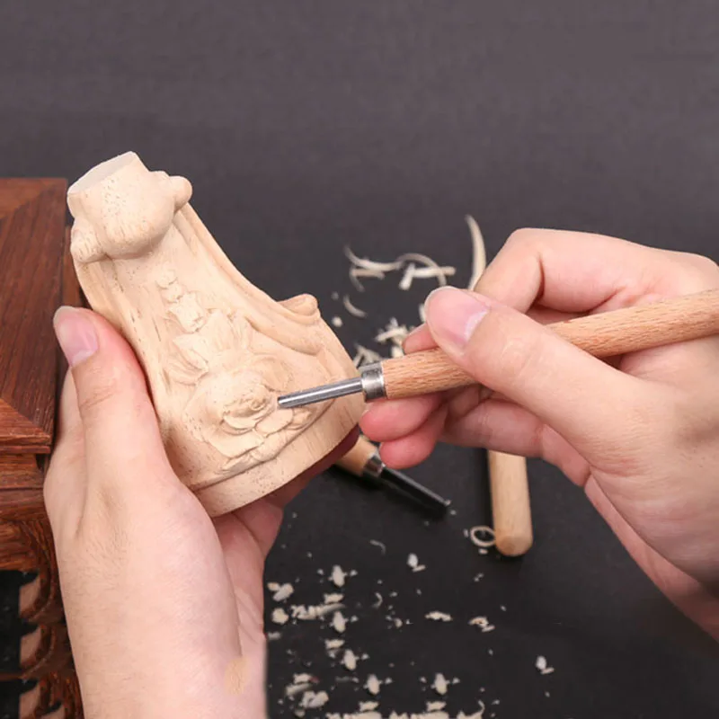 12 шт./компл. DIY ручка нож для резки по дереву инструменты резьбы деревообработка