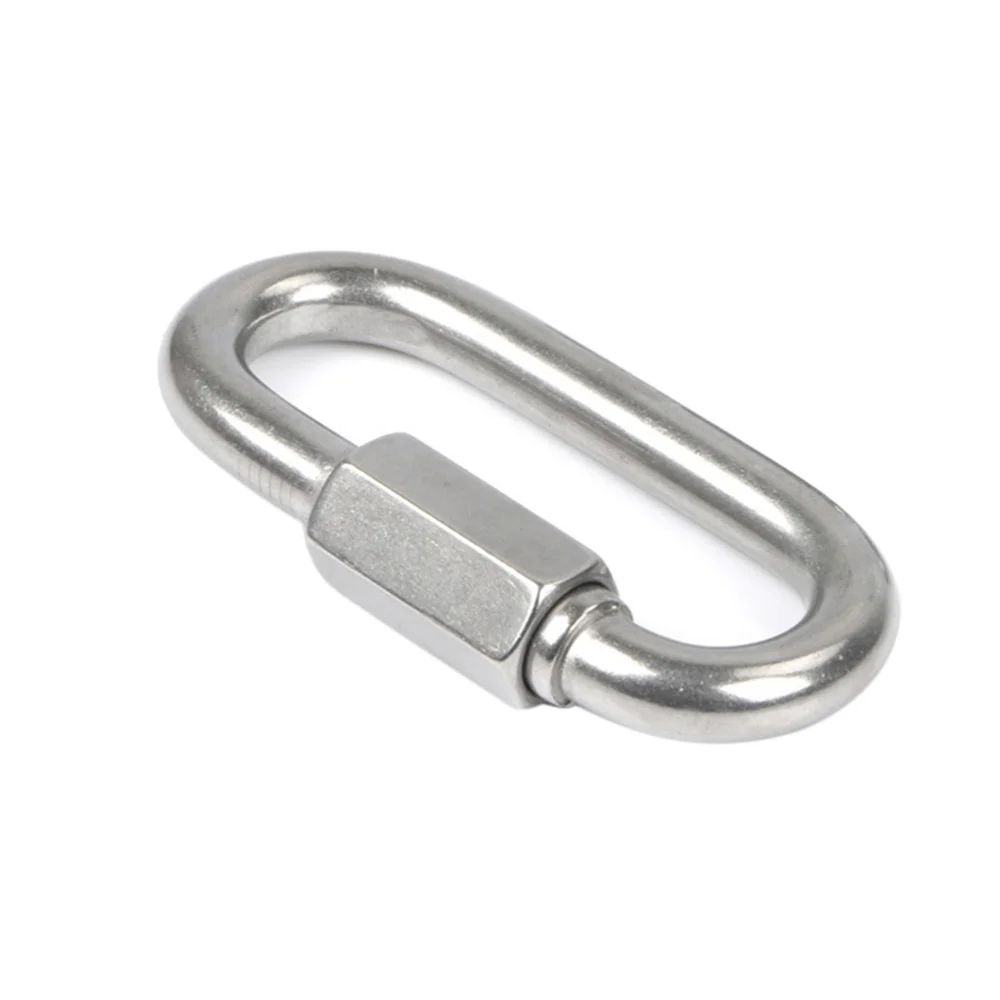 

4PCS 304 Stainless Steel Quick Link Ring Chain Repair Shackles for Home Outdoor (M8)