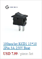 10 шт. 20 шт. KCD4 31*25 мм DPST 4PIN 16A/250 в красный/зеленый Кнопка ВКЛ/ВЫКЛ положение оснастки лодка кулисный переключатель медные ножки