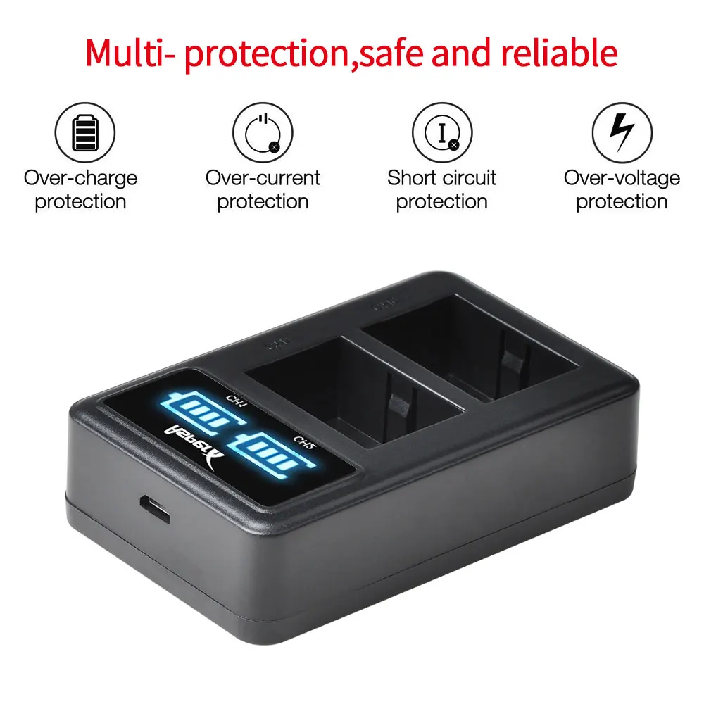 Зарядное устройство LPE10 LP-E10 для Canon LP E10 Battery EOS 1300D 1100D 4000D 2000D 3000D 1200D Rebel T5 T6 T7 T100 T3