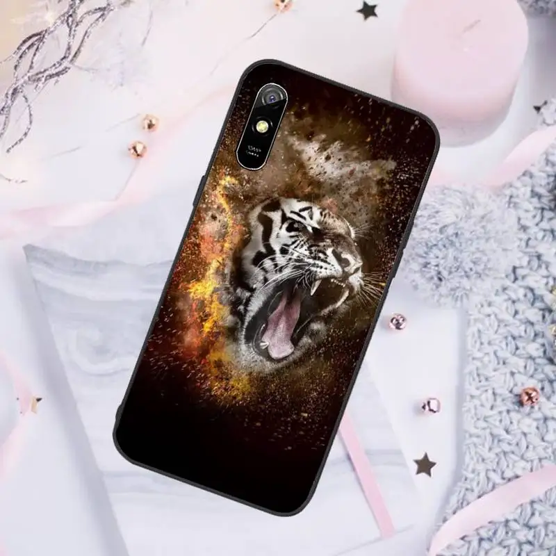 

Fashion Tiger Leopard Phone Case For Xiaomi Mi Redmi Note 7 8 9 pro 8T 9T 9S 9A 10 Lite pro
