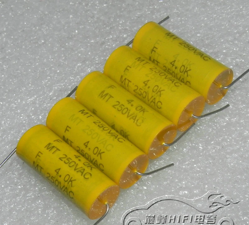 

Оригинальный новый 100% 250V4UF 405K 250VAC медный ножной осевой бесэлектродный полиэфирный пленочный конденсатор (индуктор)