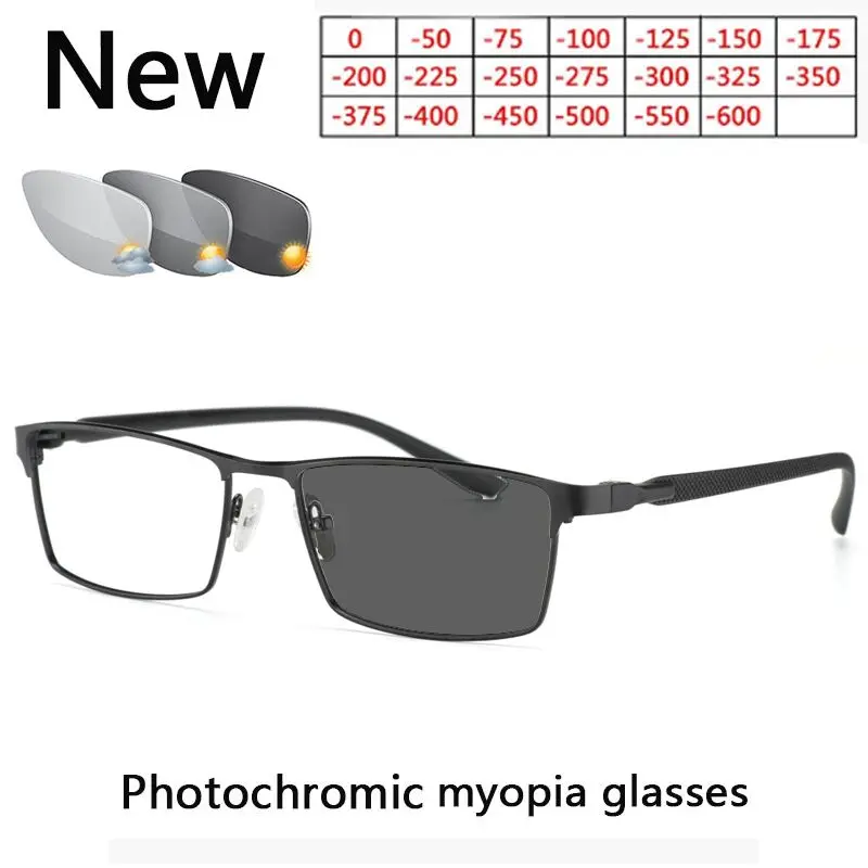 Высококачественные Металлические солнцезащитные фотохромные очки UV400 для