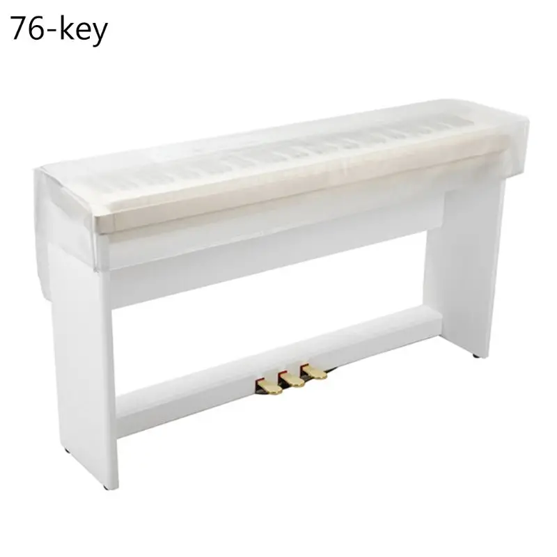 

WXTF Transparent Frosted Piano Cover 61 76 88 Keys Digital Piano keyboard Dust Cover