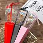 Креативный подарок на день Святого Валентина, 24 к Золотая фольга, розовые цветы, светящийся цветной фонарь, коробка, вечная любовь, Свадебный декор, одна роза