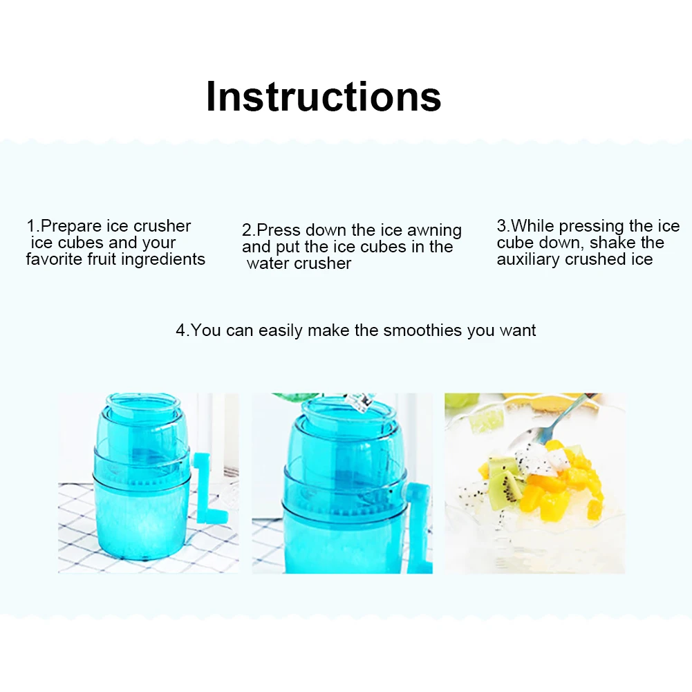 Бытовая мини-машина для льда ручная дробилка снега машина жареного |