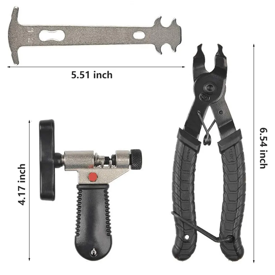 

4 NI 1 Bicycle Chain Repair Kit Plier Link Removal Open Close Pliers Tool Quick Conneccting Bike Hand Repair Removal Tools