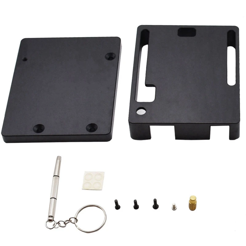 

Ultra-Thin Aluminum Alloy CNC Protection Box, GPIO Ribbon Cable for UNO R3 Geekcreit for Arduino-Silver