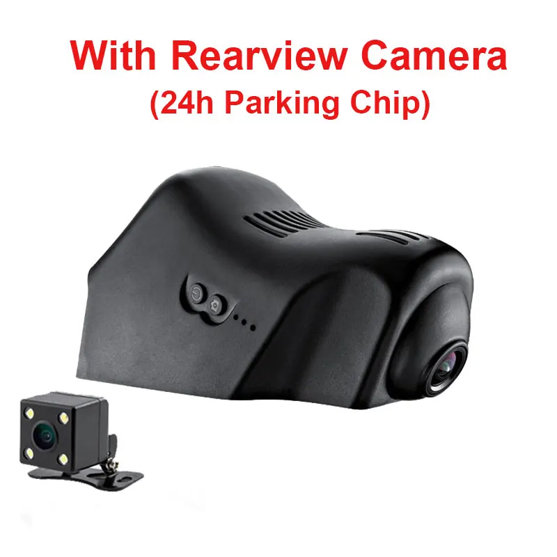 With Rear And 24H Kampacar автомобильный Wifi DVR видеорегистратор с двумя линзами для Land Rover Evoque Range Rover Sport 2 авто двойной видеорегистратор - Название цвета: With Rear And 24H