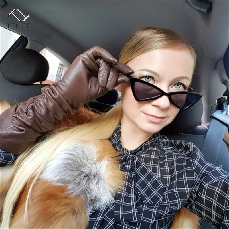 TTLIFE сексуальные солнцезащитные очки кошачий глаз женские винтажные Uv400 черные