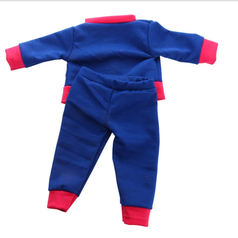 Born New Baby Fit 18 дюймов 43 см Кукла Одежда кукла красный синий розовый плюш 2 шт.