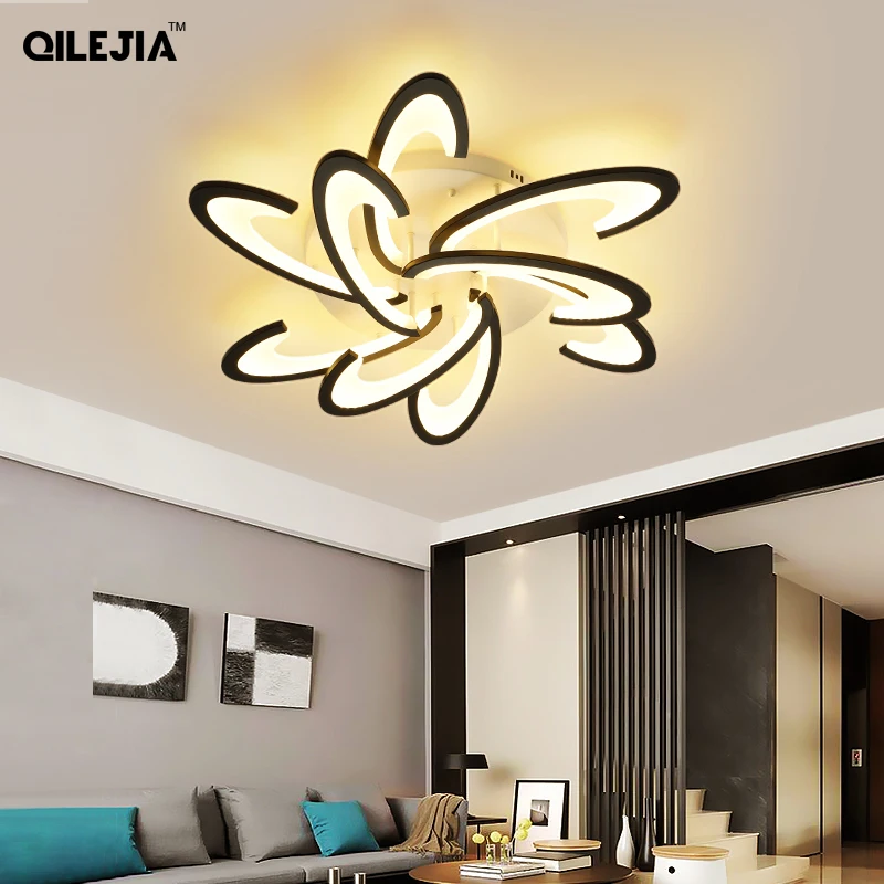 Светодиодная потолочная люстра прямоугольная современная лампа для гостиной