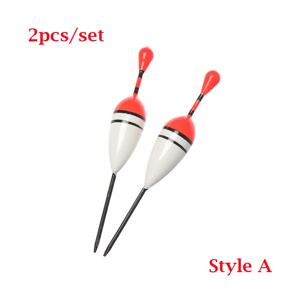 Style A 2 шт. набор поплавков для ловли со льдом, буй, рыбалка, световая палочка, Плавающие буи для рыболовных принадлежностей, различные размеры - Цвет: Style A