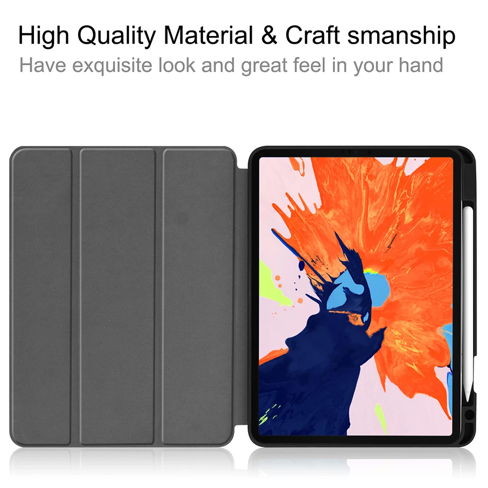 MTT 2020 чехол для планшета iPad Pro 12 9 4-го 3-го поколения Мягкий ТПУ + искусственная кожа
