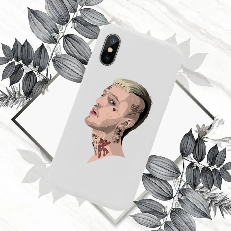 

Lil Peep Phone Case White Candy Color for iPhone 11 12 mini pro XS MAX 8 7 6 6S Plus X SE 2020 XR