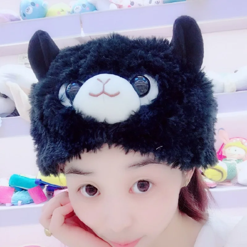 

Kawaii Alpaca Plush Cap Lama Arpakasso Alpacasso Cosplay Stuffed Plush Doll Animal Toy Kid Gift