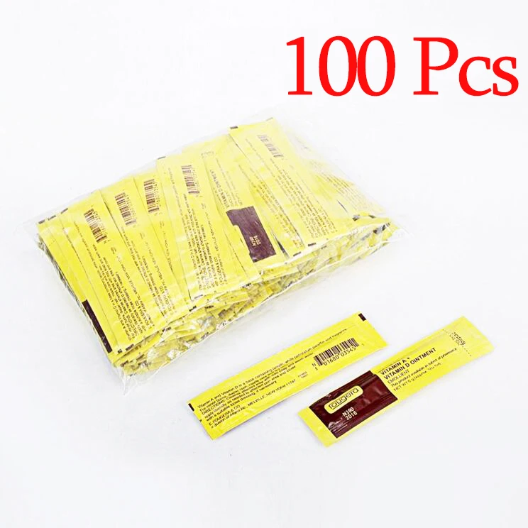 

Permanent Makeup 100Pcs/lot Tattoo Recover Creams Vitamin AD Ointment Top Cream Tattoos Aftercare Supplies Repair Gel supplies