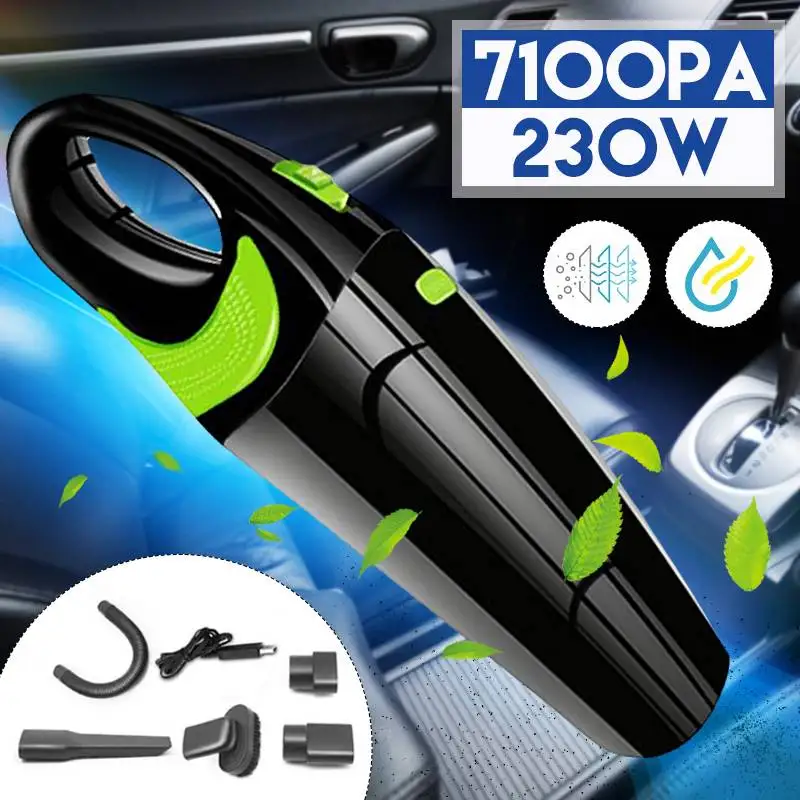 Car Wireless Vacuum Cleaner 7100PA Powerful Cyclone Suction Home Portable Handheld Cleaning Mini Cordless | Автомобили и