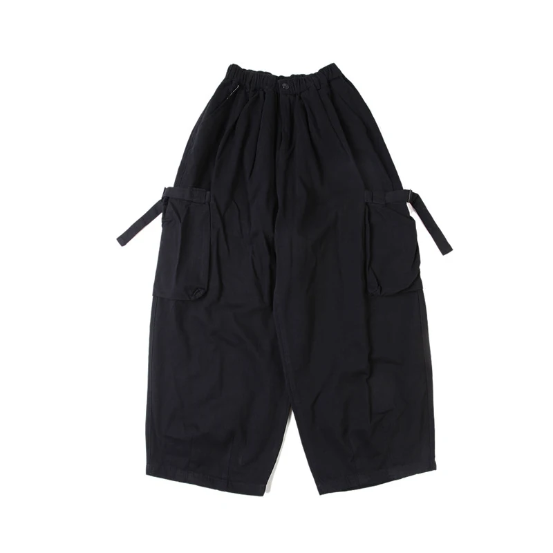 

New Autumn/Winter Men Amekaji Oversize Cargo Pants Big Pockets Drooping Super Loose American Causal Japanese Trousers