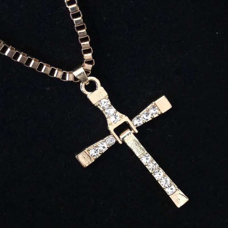 Быстро Форсаж Кулон Креста Подвески Доминик Торетто Цепное Ожерелье