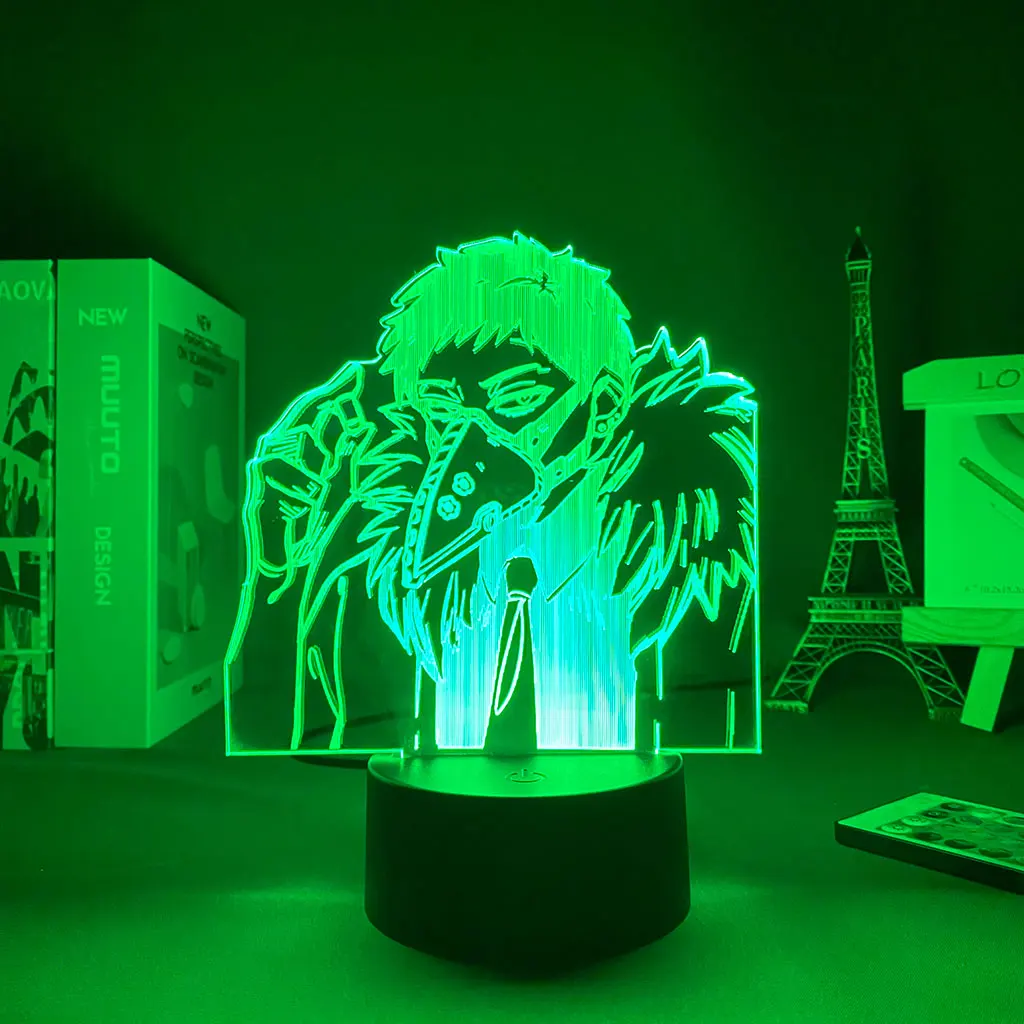 

3d Night Light Anime My Hero Academia Overhaul Lamp for Bedroom Decoration Birthday Gift Overhaul Led Lamp