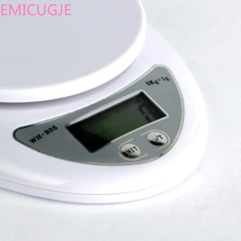 Электронные кухонные весы СВЕТОДИОДНЫЙ Прибор для взвешивания веса 5000 г/1 г 5 кг