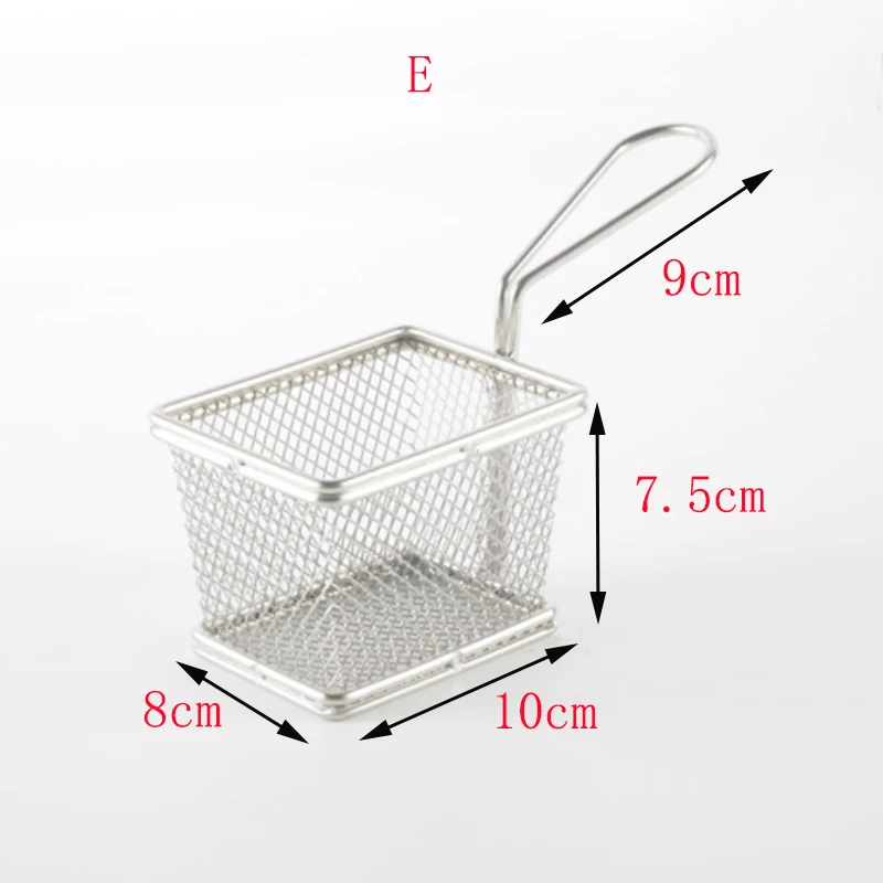 304 корзина шеф повара из нержавеющей стали для жарки картошки фри кухонный