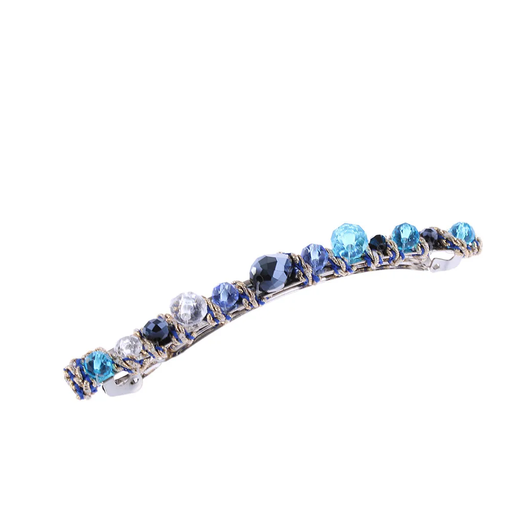 blue Хит, элегантные аксессуары для волос, Женская Корейская заколка со стразами, красивая блестящая заколка для волос, заколка для волос для девушек - Цвет: blue