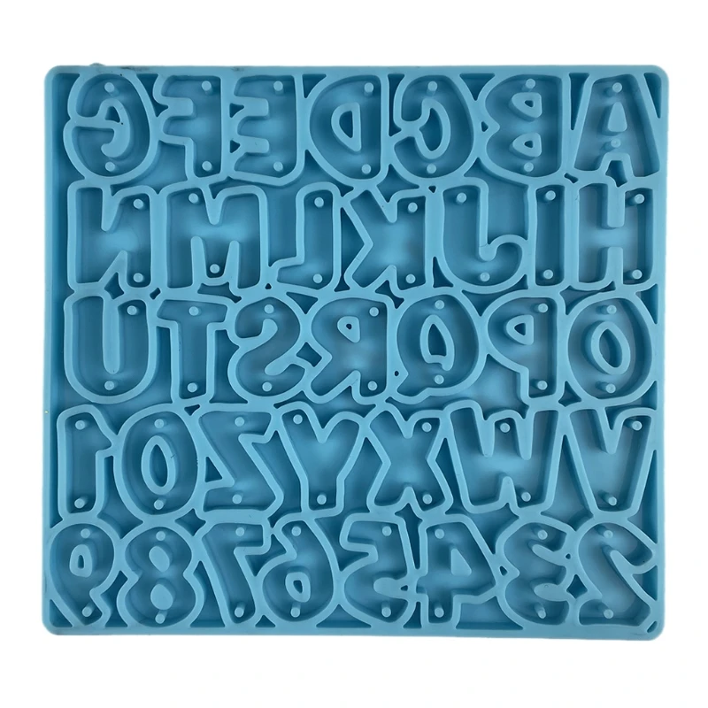 Алфавит брелок подвеска с буквами цифрами серьгами силиконовая форма | Украшения