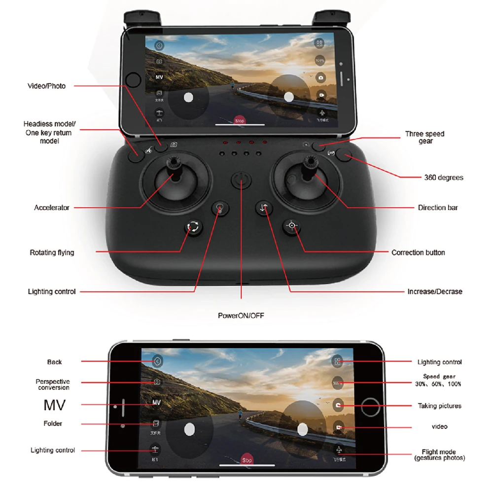 L103 Радиоуправляемый Дрон с камерой 1080P Wi-Fi FPV оптическое положение потока Умный складной Радиоуправляемый вертолет Квадрокоптер 22 мин Время полета