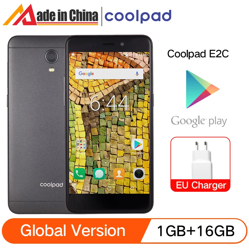 Глобальная версия смартфона Coolpad E2C 4G Lte 5 0-дюймовый HD дисплей Snapdragon MSM8909 четыре