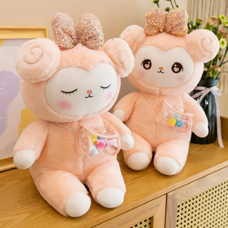 2021 Nuevo dibujo de nube ovejas de peluche de juguete Animal relleno suave mu&ntilde;eco de peluche bonito cordero de peluche de felpa almohada regalo para chico-2