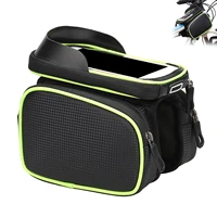 bicycle front frame bag rainproof bicycle front touch screen mobile phone bag mountain bike top tube bag bicycle riding bag