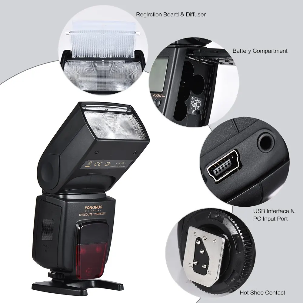 YONGNUO YN568EX III YN-568EX III ttl Беспроводная HSS Вспышка Speedlite для Canon Nikon DSLR камеры совместимый YN600EX-RT II YN568EXII