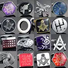 Запонки мужские, для рубашек, с картой земли, круглые